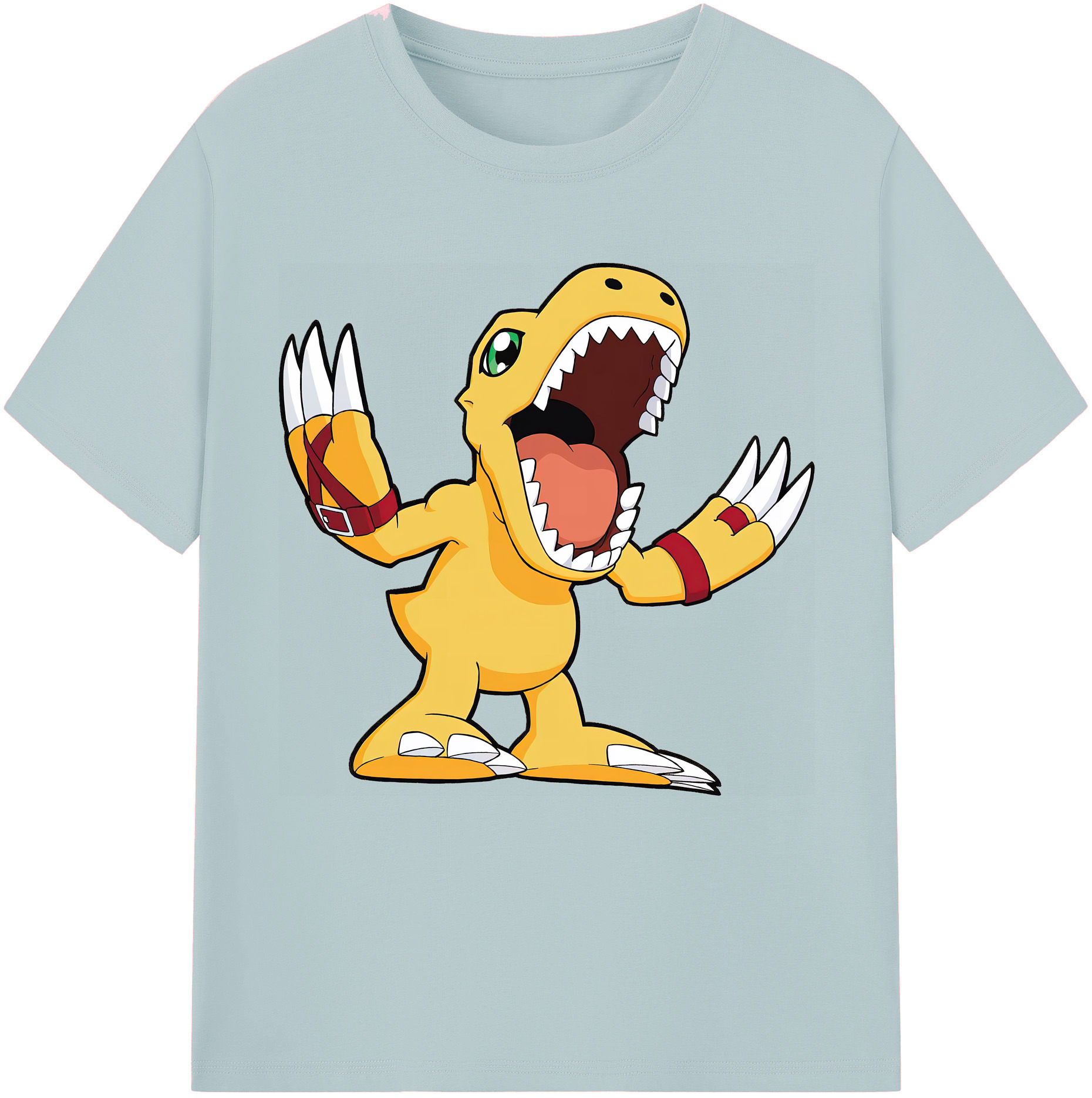 （画像用） Digimon デジタルモンスター/デジモン 綿100％半袖Tシャツ（フロントプリント）